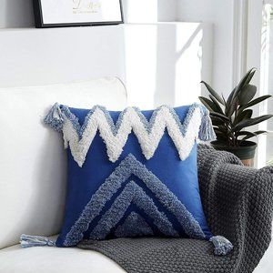 New Boho Tufted Tassel Pillow Cover